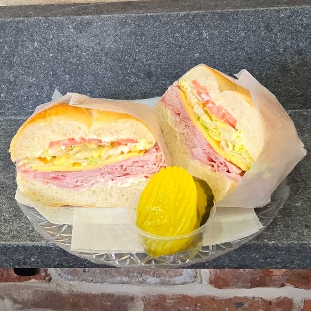 Boar's Head Premium Deli Meats and Cheeses Sandwich.