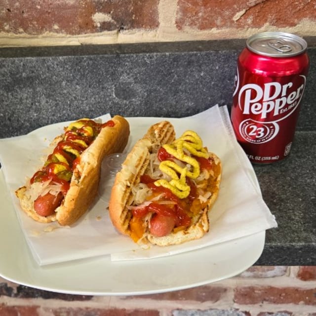 After School Special! - 2 - Hot dogs and a 12oz can of soda or 16oz bottle of water.