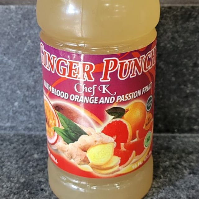 Chef K Ginger Punch with Blood Orange and Passion Fruit.