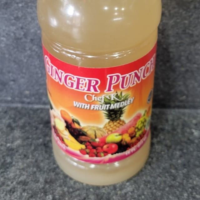 Chef K Ginger Punch with Fruit Medley.