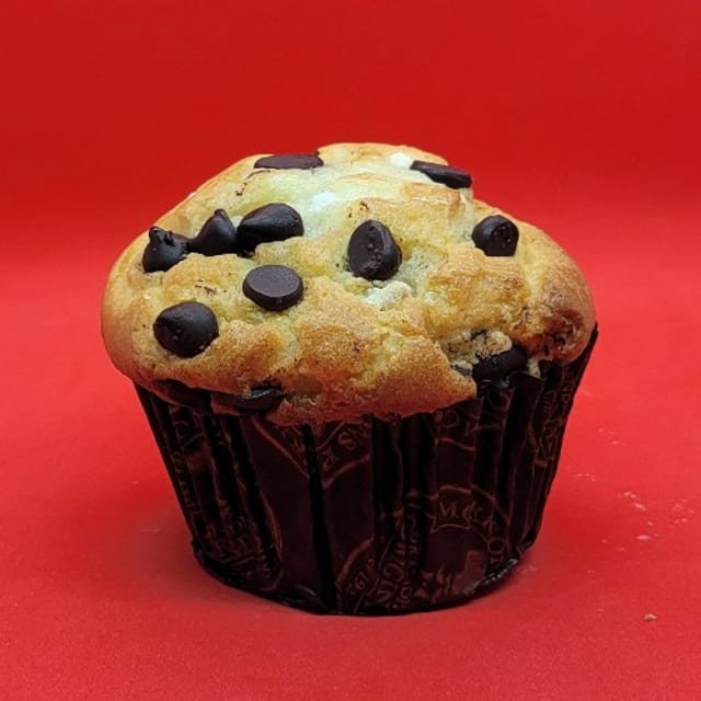 French Vanilla Muffin with Chocolate Chips.