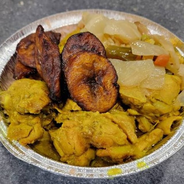 Curry Chicken Platter.